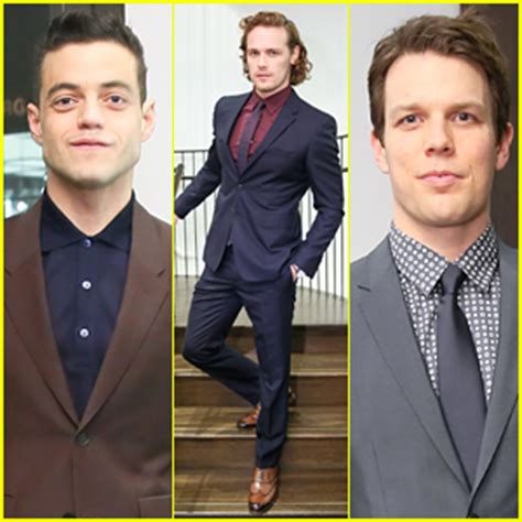 heughan burberry|Rami Malek, Sam Heughan, & Jake Lacy Suit Up for Mr. Burberry.